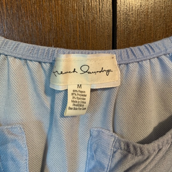 Super Soft Light Blue Tie Top - Picture 6 of 8